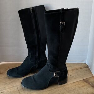 La Canadienne waterproof black suede knee high boot size 7.5
